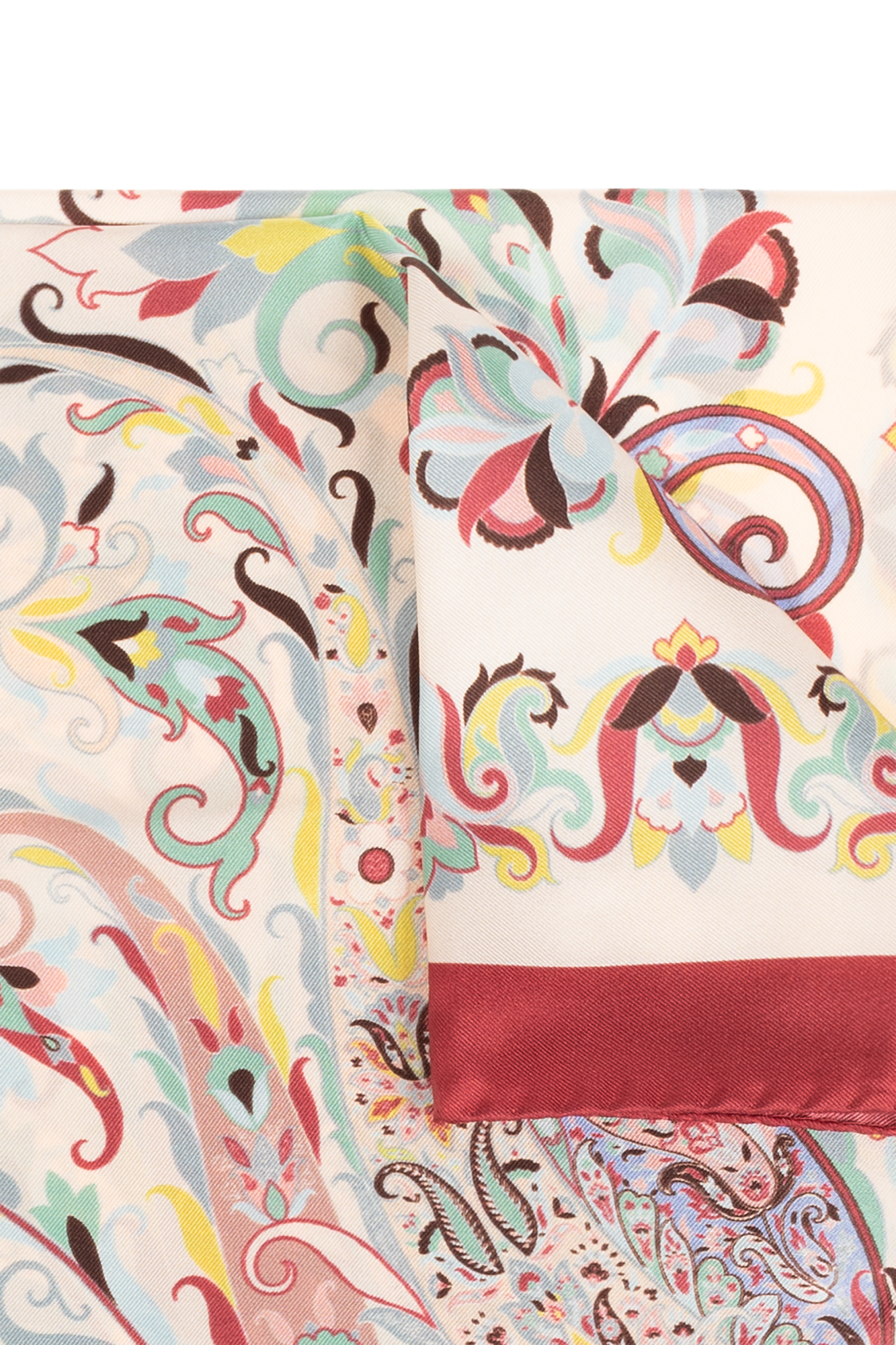 Multicolour Silk scarf with print Etro - Vitkac GB